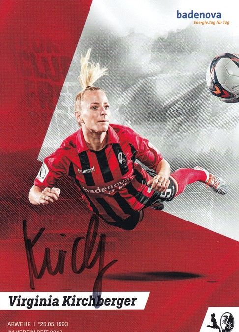 Autogramm Fussball (D) | SC Freiburg | 2019 | Virginia KIRCHBERGER