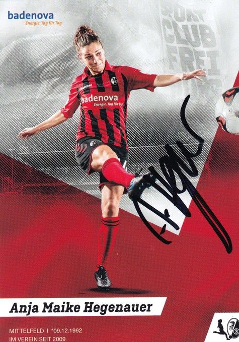 Autogramm Fussball (D) | SC Freiburg | 2019 | Anja Maike HEGENAUER
