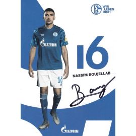 Autogramm Fussball | FC Schalke 04 | 2019 | Nassim BOUJELLAB