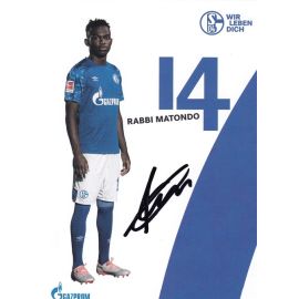 Autogramm Fussball | FC Schalke 04 | 2019 | Rabbi MATONDO