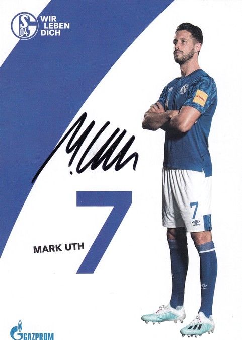 Autogramm Fussball | FC Schalke 04 | 2019 | Mark UTH