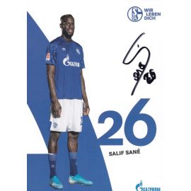 Autogramm Fussball | FC Schalke 04 | 2019 | Salif SANE