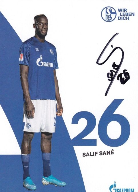 Autogramm Fussball | FC Schalke 04 | 2019 | Salif SANE