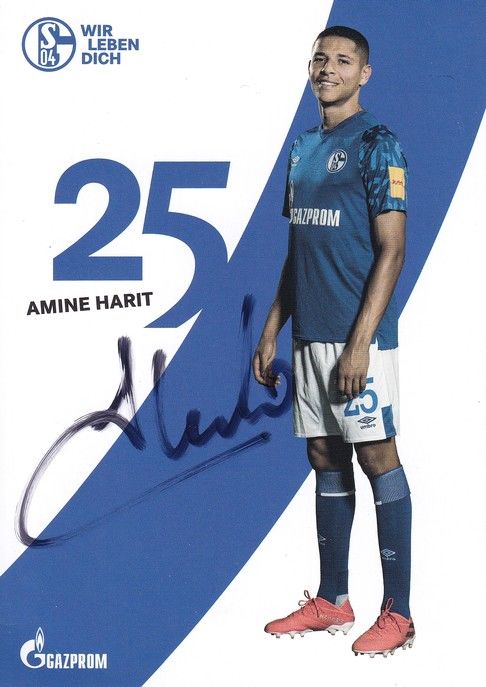 Autogramm Fussball | FC Schalke 04 | 2019 | Amine HARIT