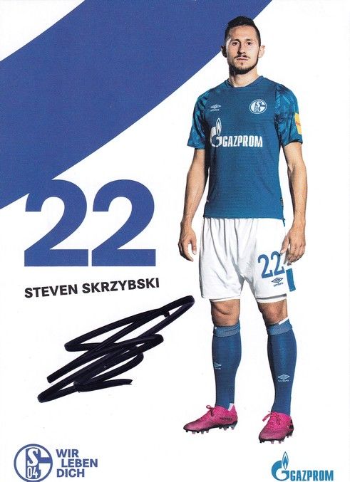 Autogramm Fussball | FC Schalke 04 | 2019 | Steven SKRZYBSKI