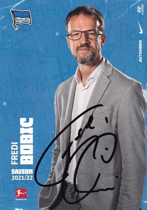 Autogramm Fussball | Hertha BSC Berlin | 2021 | Fredi BOBIC