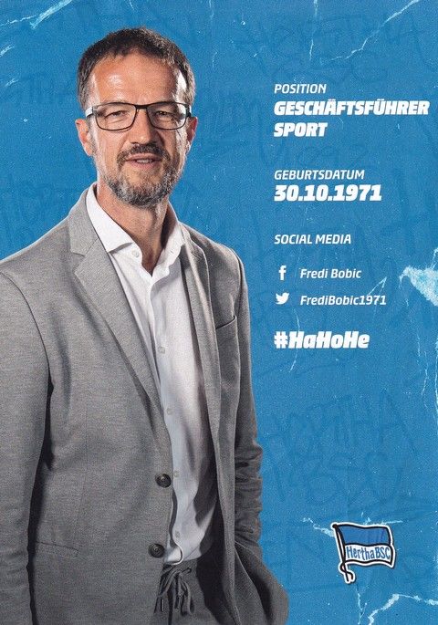 Autogramm Fussball | Hertha BSC Berlin | 2021 | Fredi BOBIC