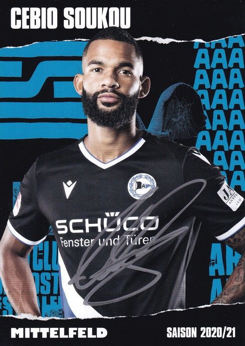 Autogramm Fussball | DSC Arminia Bielefeld | 2020 | Cebio SOUKOU