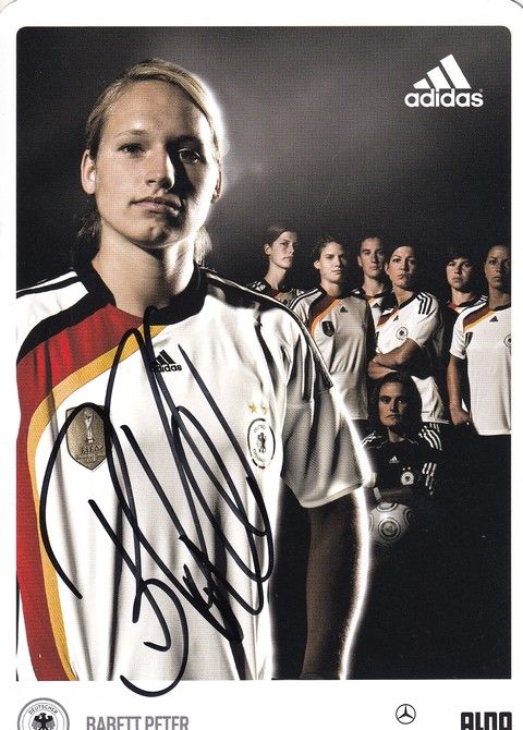 Autogramm Fussball (D) | DFB | 2009 Adidas | Babett PETER