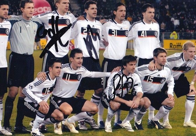 Mannschaftsfoto Fussball | DFB | 2008 EM + 3 AG (Friedrich, Mertesacker, Schneider)