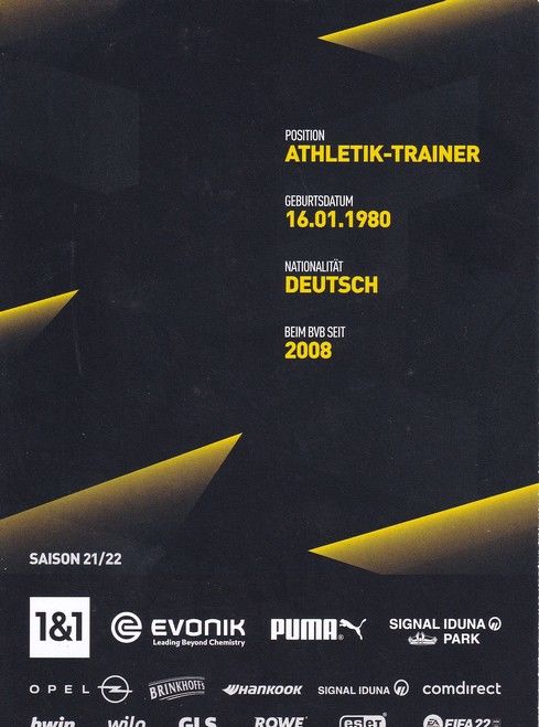 Autogramm Fussball | Borussia Dortmund | 2021 | Florian WANGLER