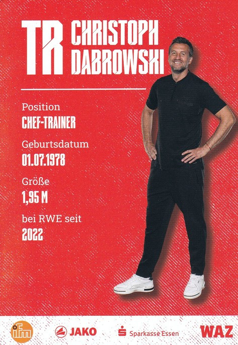 Autogramm Fussball | Rot-Weiss Essen | 2023 | Christoph DABROWSKI