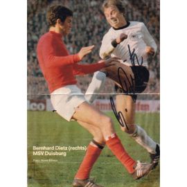 Autogramm Fussball | DFB | 1980er | Bernard DIETZ (Spielszene Color)