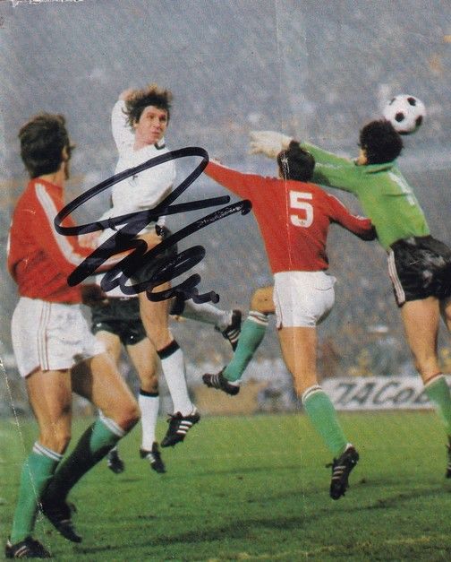 Autogramm Fussball | DFB | 1980er | Klaus FISCHER (Spielszene Color Russland)