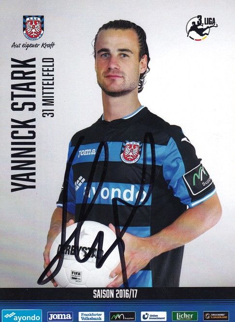 Autogramm Fussball | FSV Frankfurt | 2016 | Yannick STARK