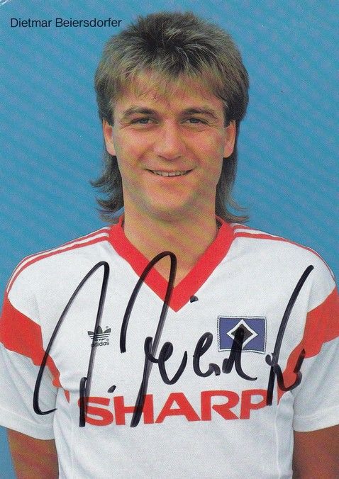 Autogramm Fussball | Hamburger SV | 1989 | Dietmar BEIERSDORFER