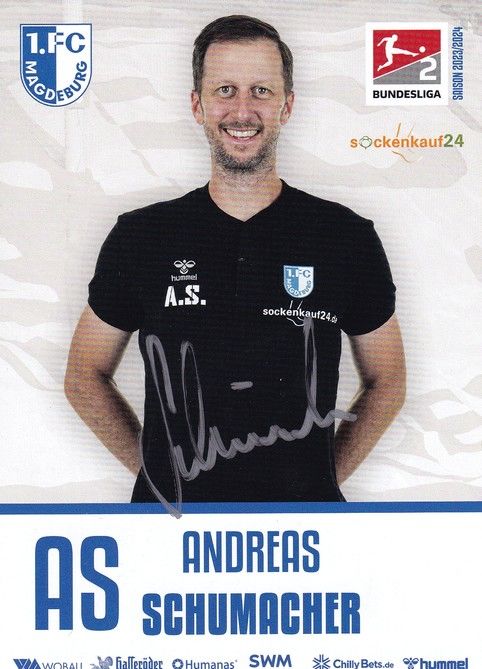 Autogramm Fussball | 1. FC Magdeburg | 2023 | Andreas SCHUMACHER