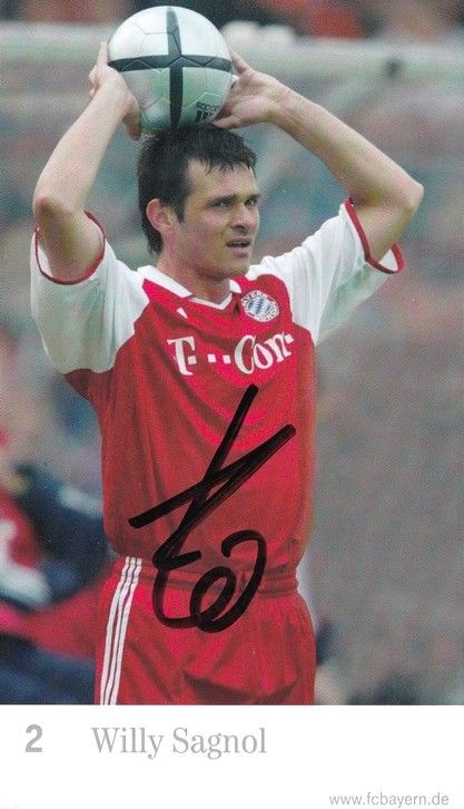 Autogramm Fussball | FC Bayern München | 2004 | Willy SAGNOL
