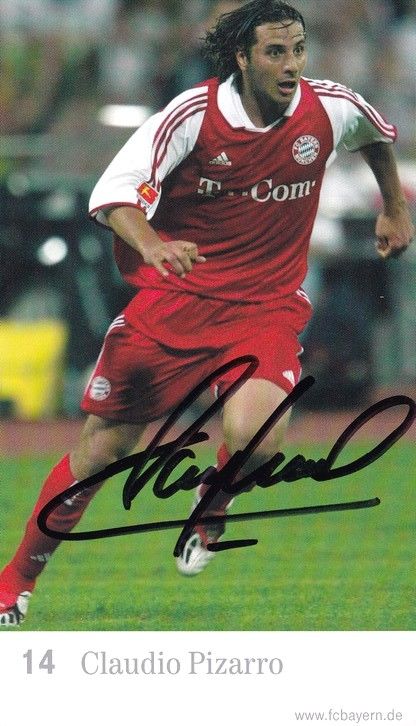 Autogramm Fussball | FC Bayern München | 2004 | Claudio PIZARRO