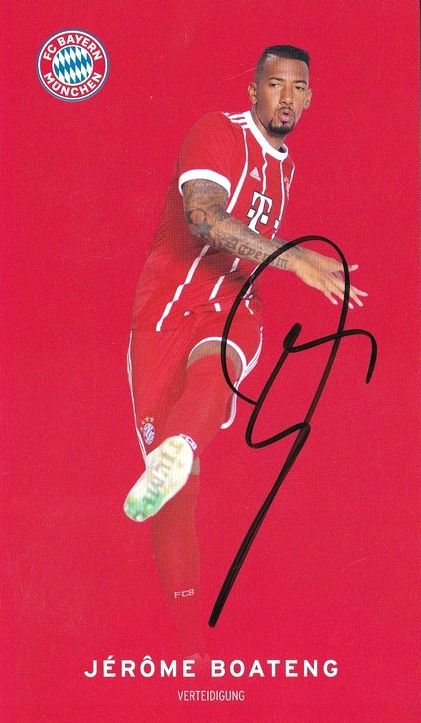Autogramm Fussball | FC Bayern München | 2017 | Jerome BOATENG