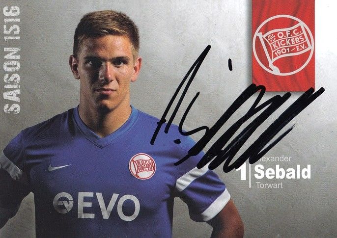 Autogramm Fussball | Kickers Offenbach | 2015 | Alexander SEBALD