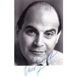 Autogramm Film (UK) | David SUCHET | 1990er Foto (Portrait SW)
