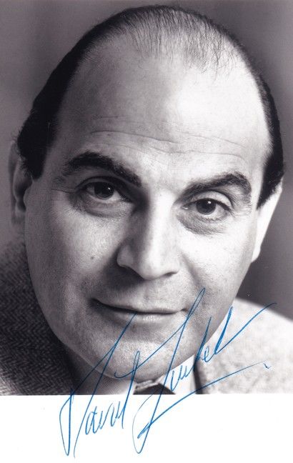 Autogramm Film (UK) | David SUCHET | 1990er Foto (Portrait SW)