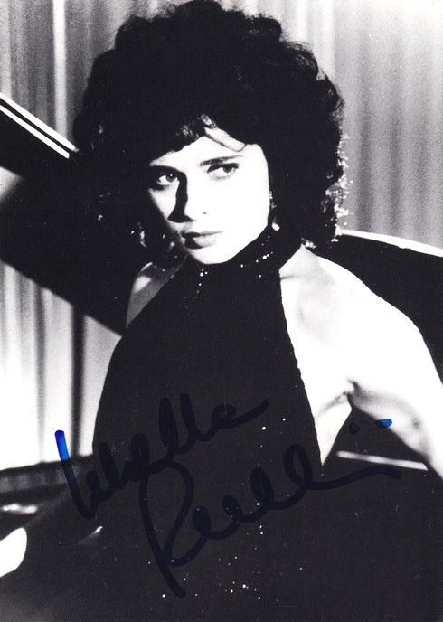 Autogramm Film (Italien) | Isabella ROSSELLINI | 1986 "Blue Velvet" SEXY