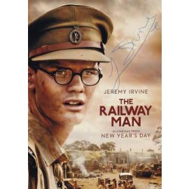 Autogramm Film (UK) | Jeremy IRVINE | 2013 Foto "The Railway Man"