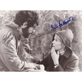 Autogramme Film (USA) | Bibi ANDERSSON + Elliott GOULD | 1971 Foto "The Touch" (Filmszene SW XL)