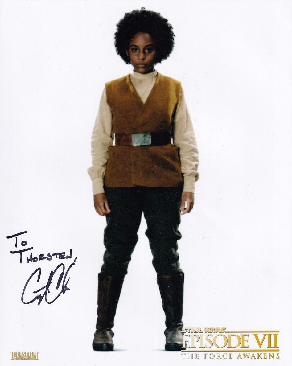 Autogramm Film (USA) | Crystal CLARKE | 2015 Foto "Star Wars VII" (Portrait Color XL)