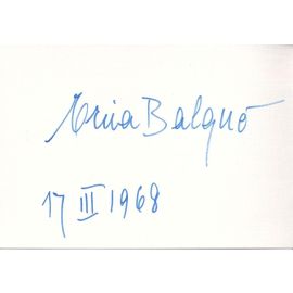 Autograph Schauspieler | Erica BALQUE (1960er)