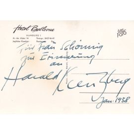 Autograph Film | Harald KREUTZBERG (Tänzer / Choreograf) 1958