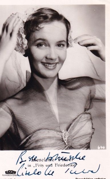 Autogramm Film | Liselotte PULVER | 1952 "Fritz Und Friederike" Kolibri 646