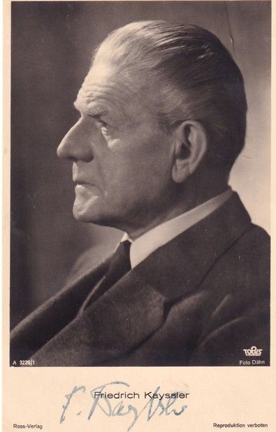 Autogramm Schauspieler | Friedrich KAYSSLER | 1940er (Portrait SW) Ross A3226/1