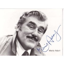 Autogramm Schauspieler | Mario ADORF | 1980er (Portrait SW Rüdel) Stelter