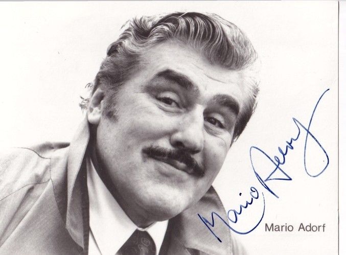 Autogramm Schauspieler | Mario ADORF | 1980er (Portrait SW Rüdel) Stelter