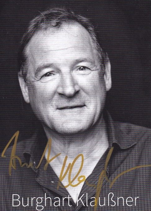 Autogramm Schauspieler | Burghart KLAUSSNER | 2010er (Portrait SW)