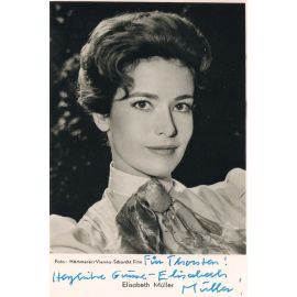 Autogramm Schauspieler | Elisabeth MÜLLER | 1950er Foto (Portrait SW) Hämmerer