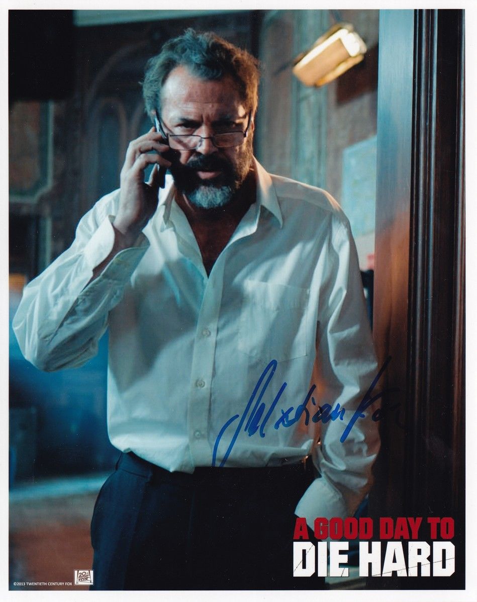 Autogramm Film | Sebastian KOCH | 2013 Foto "A Good Day To Die Hard" XL