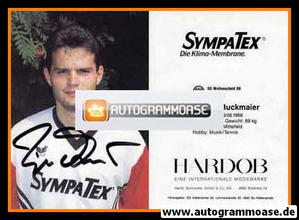 Autogramm Fussball | SG Wattenscheid 09 | 1991 | Eduard BUCKMAIER