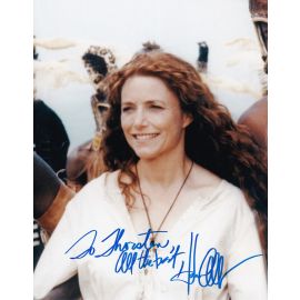 Autogramm Film (USA) | Karen ALLEN | 2001 Foto "Shaka Zulu" (Portrait Color XL)