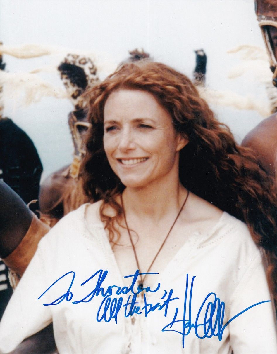 Autogramm Film (USA) | Karen ALLEN | 2001 Foto "Shaka Zulu" (Portrait Color XL)