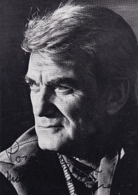 Autogramm Film (Frankreich) | Jean MARAIS | 1980er (Portrait SW)