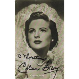 Autogramm Film (USA) | Coleen GRAY | 1940er (Portrait SW) Paramount