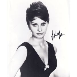 Autogramm Film (ITA) | Sophia LOREN | 1960er Foto (Portrait SW XL) SEXY