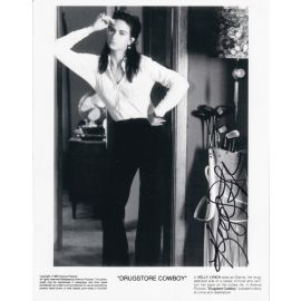 Autogramm Film (USA) | Kelly LYNCH | 1989 Foto "Drugstore Cowboy" (Portrait SW XL)