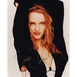 Autogramm Film (USA) | Uma THURMAN | 2000er Foto (Portrait Color XL) SEXY