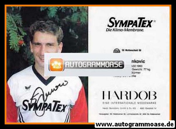 Autogramm Fussball | SG Wattenscheid 09 | 1991 | Srdjan JANKOVIC