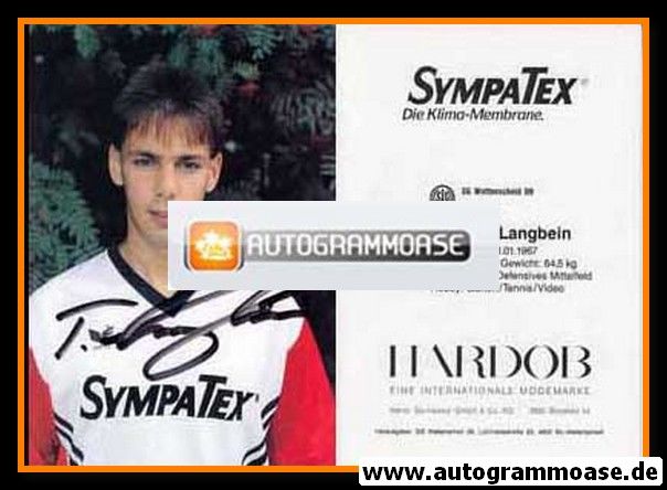 Autogramm Fussball | SG Wattenscheid 09 | 1991 | Thomas LANGBEIN